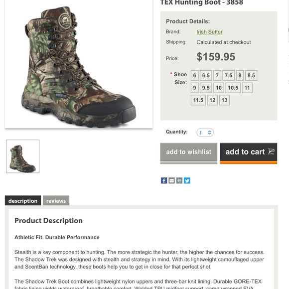 Irish Setter Shadow Trek by Red Wing Shoe Co. - Picture 5 of 7